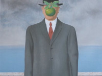 Sala Rene Magritte - Le fils de lhomme - Litografia - 78 x 59 cms - 1964